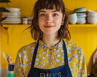 Personalised Name Apron: Perfect Gift For Her Kitchen - baking gift - kitchen gift - cooking gift - gift for her - gift for him