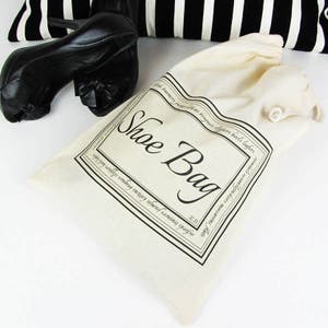 Home And Travel Shoe Bag With Personalised Initials image 2