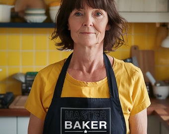 Personalized Baker Apron: Custom Baking Gift, Adjustable Fit