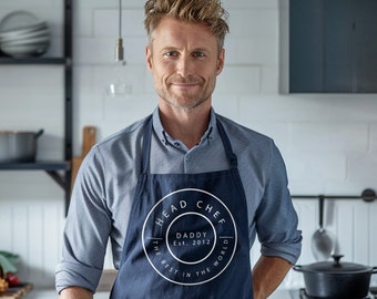 World&#39;s Best: Dad, Grandad Apron, Father&#39;s Day Gift, cooking gift, gift for him, Perfect Fathers day gift for the cooking enthusiast