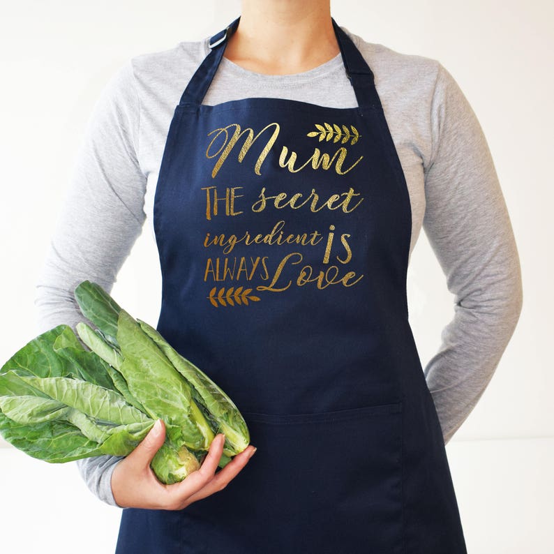 Mum, The Secret Ingredient is Always Love Apron Mother's day Gift Gift for Mum Gift for Mom baking gift cooking gift image 1