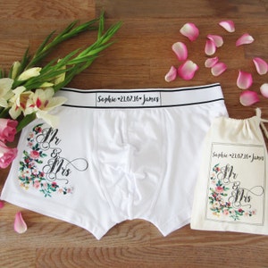 Mr And Mrs Wedding And Anniversary, Men&#39;s Boxer Briefs