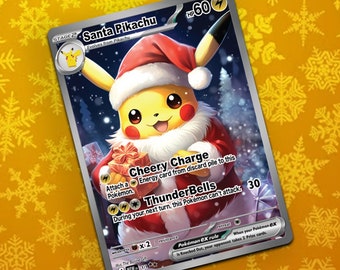 Christmas Pokemon V HP2512 Metal Card Collectible Display
