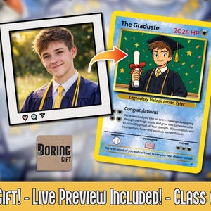 Graduation Trading Card - Etsy