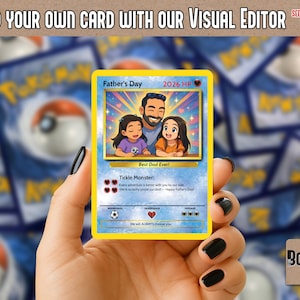 Custom Father's Day Card - Gift For Dad - Pokemon Trainer Card - Custom Father's Day Gift bild 6