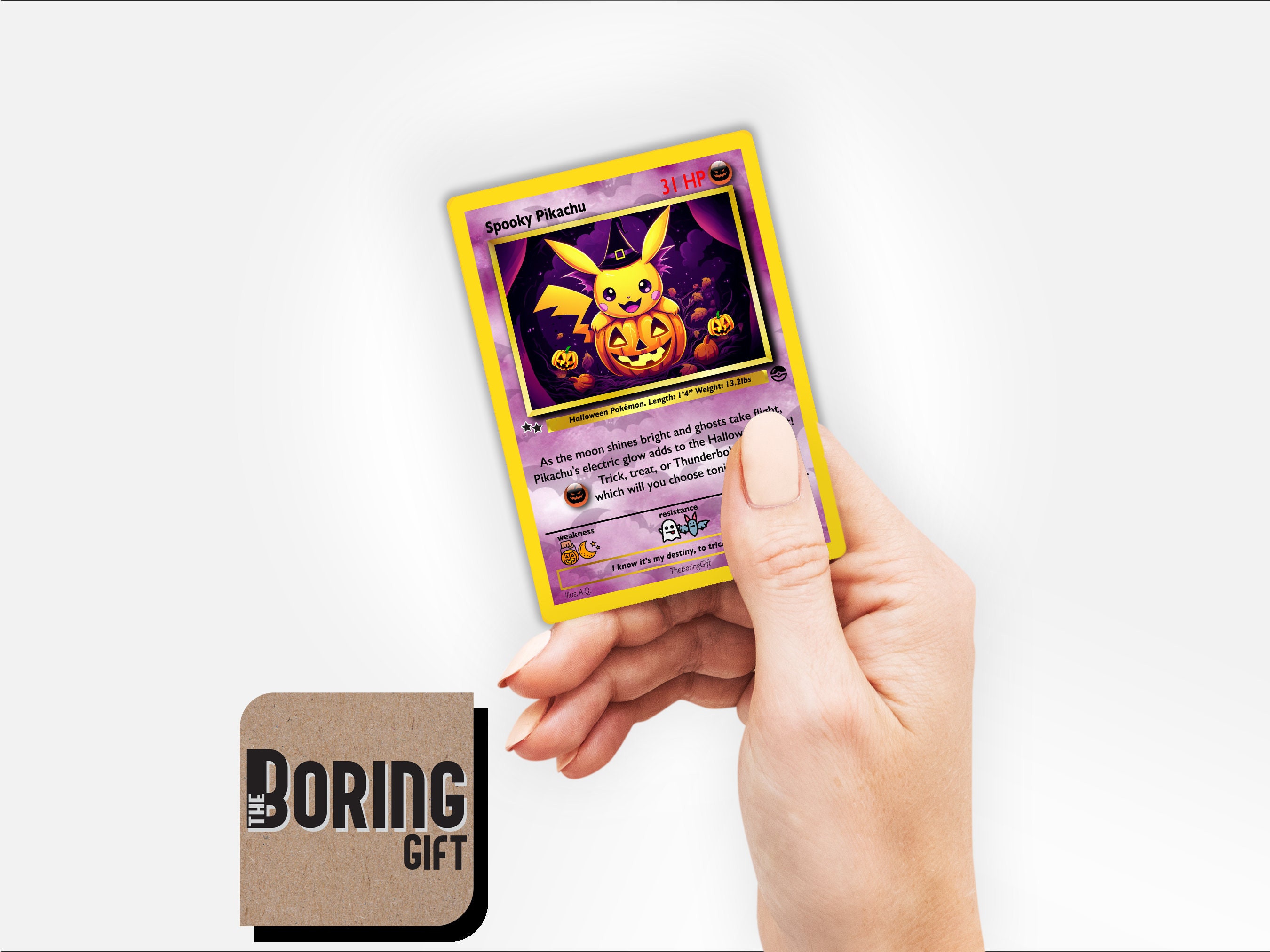 Pokemon Halloween Card - Spooky Pikachu Design - Etsy
