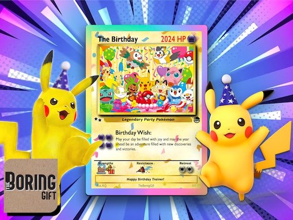 birthday pokemon card S8a-P] Birthday Pikachu 007/025〈P〉 – Buy Online at Omotenashi TCG main image 1