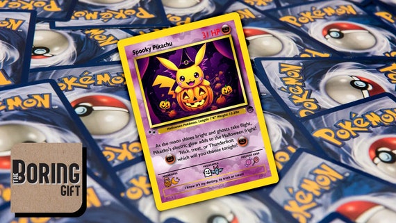Pokemon Halloween Card - Spooky Pikachu Design - Etsy Pokemon Halloween Card - Spooky Pikachu Design - Etsy