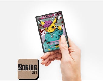 Thanos Pikachu Parody Trading Card - Squid Game - T.O.P.