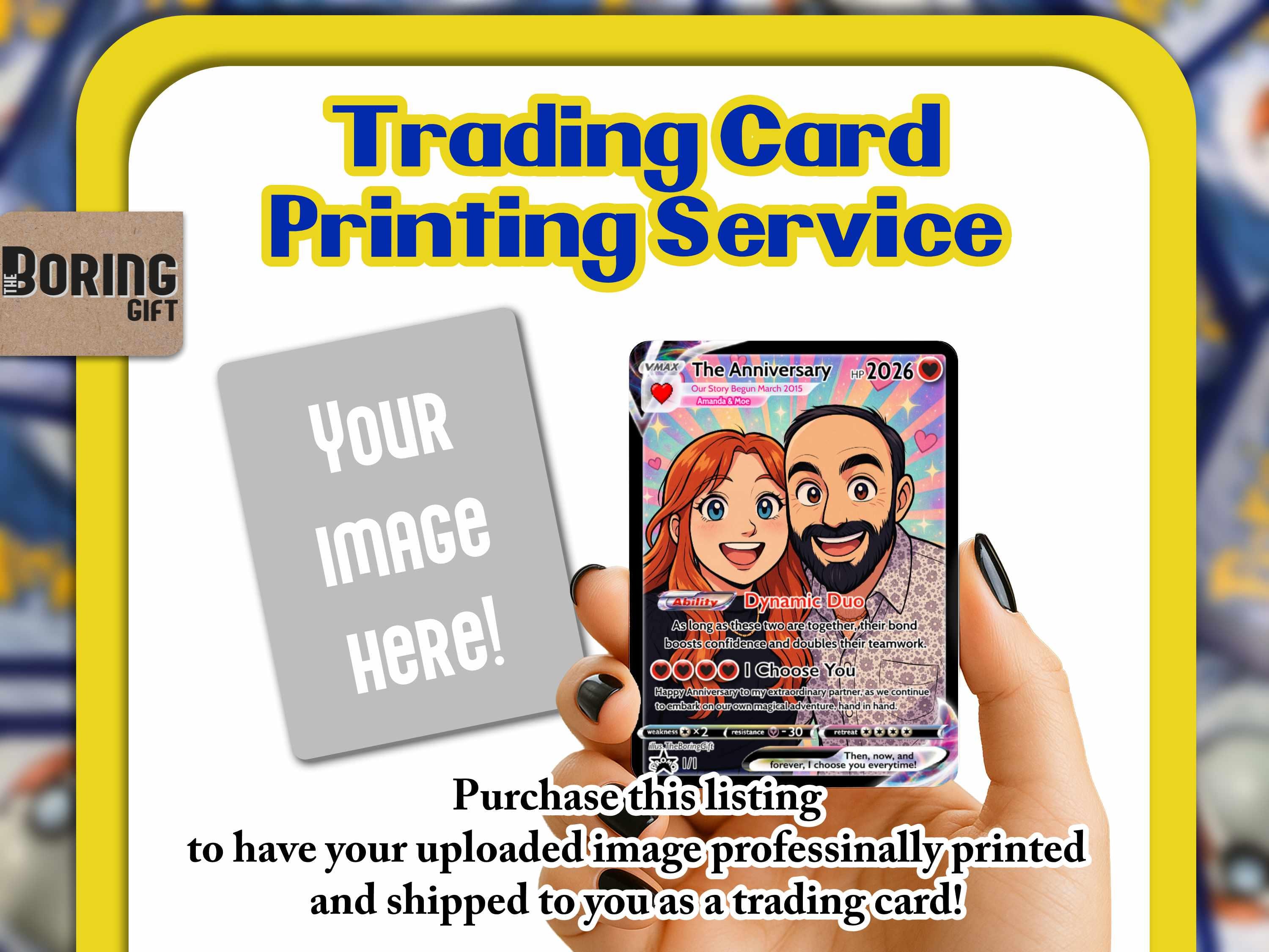 Print Your Own Card - Trading Card Printing Service - Personalized