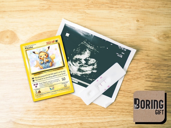 Pregnancy Announcement to Husband, New Baby Announcement, Custom Pokemon  Card, Fathers Day New Baby Card, Custom Pokemon Card, Pokemon Gifts - Etsy