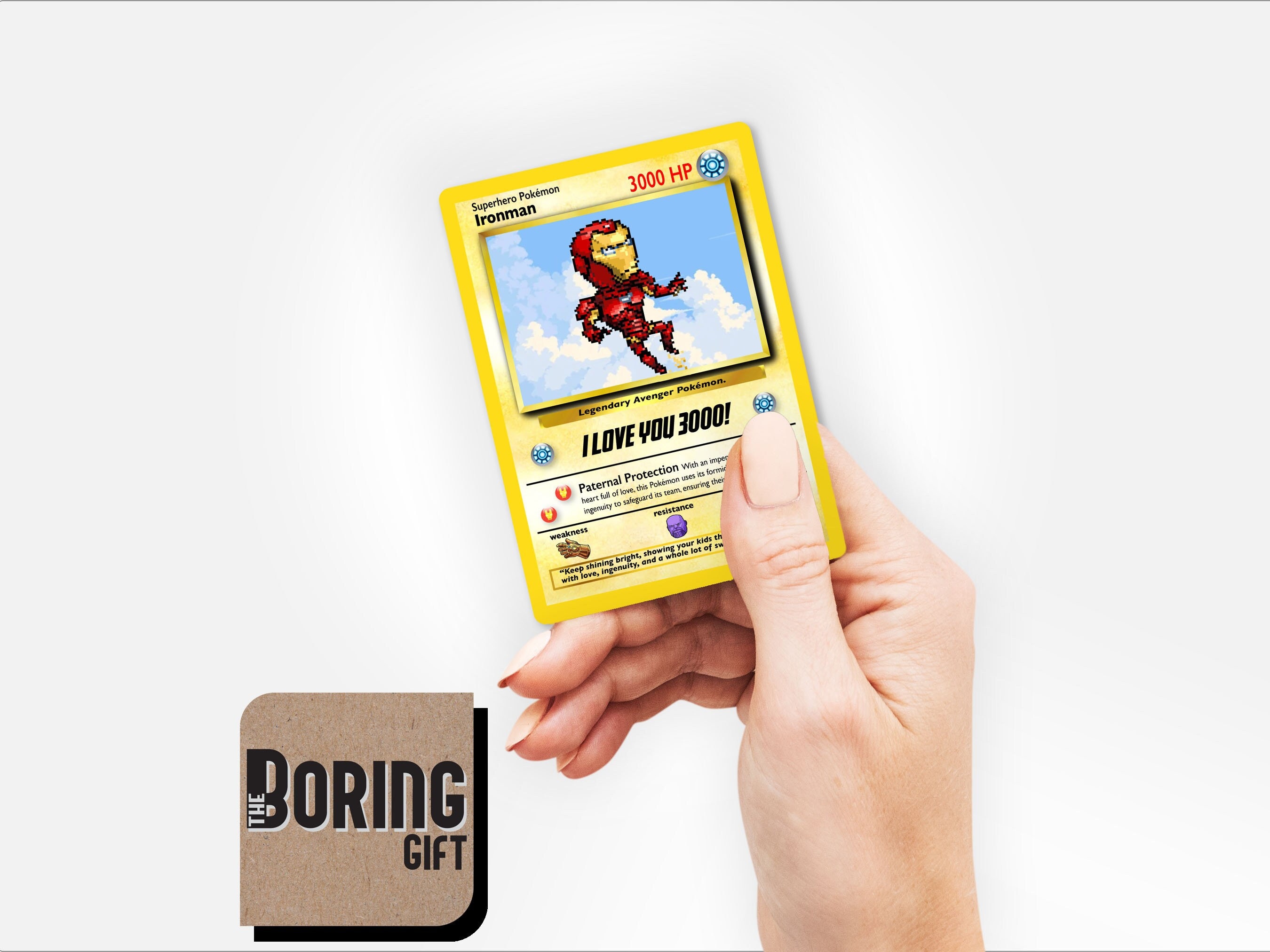 Custom Father's Day Pokemon Card - Super Dad Ironman Design - Perfect Gift  Idea for Gamer Dads and Avengers Fans - Etsy