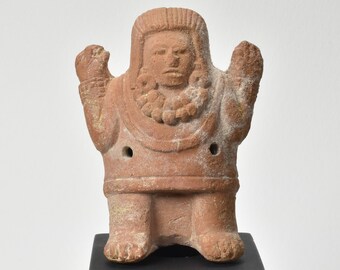 Authentic Mayan Jaina Figure - Rattle