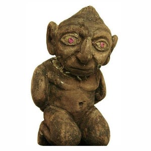 Pre-columbian Moche/Mochica Seated Bound Prisoner