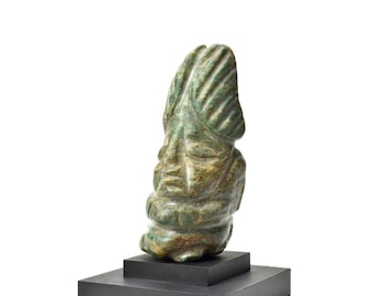 Authentic Mayan Jade Deity Figurine - Kaminaljuyu Site