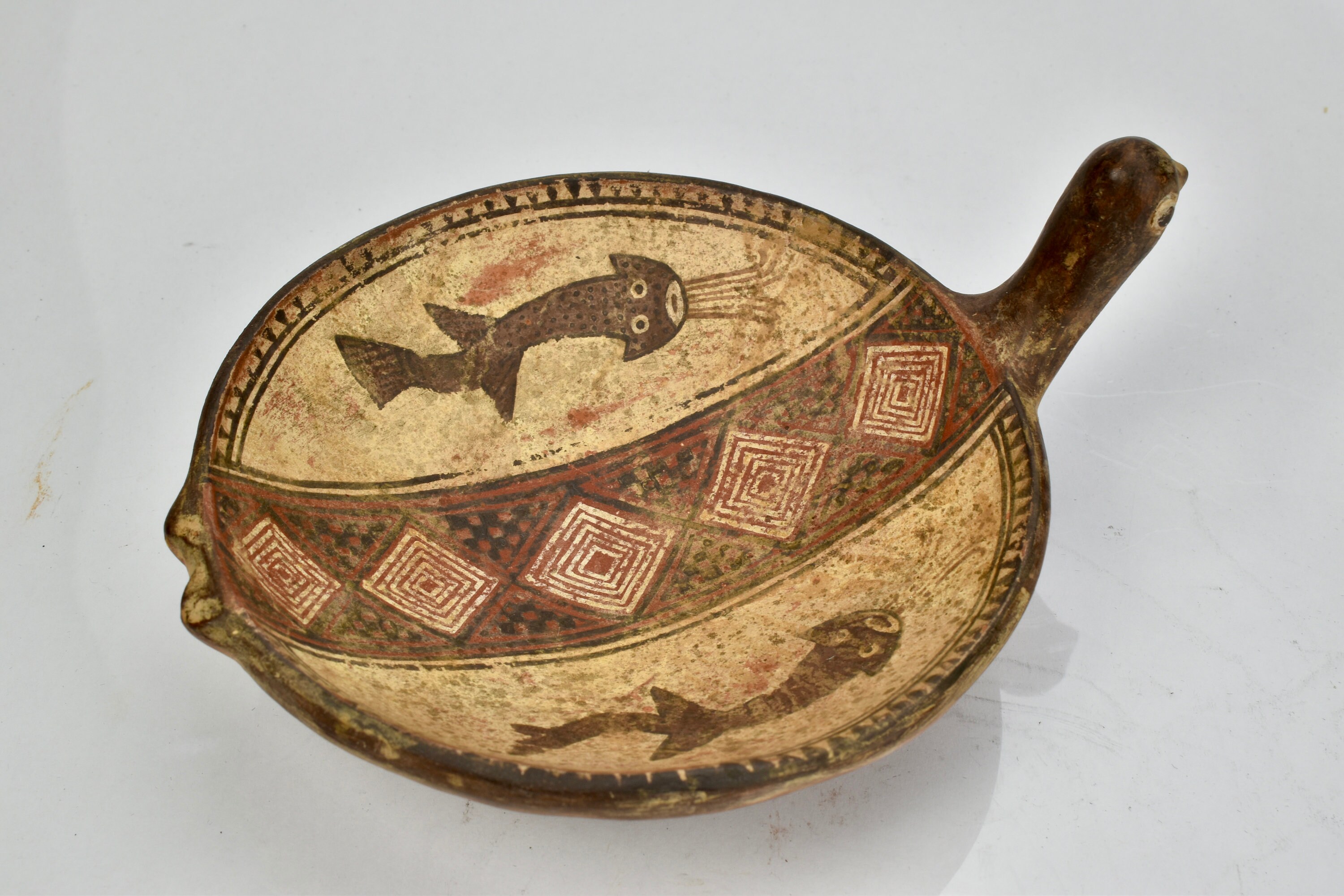 Inca Dish With Bird Head Handle Ca. 1535 AD. - Rare - Etsy