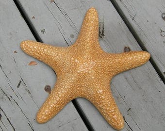 Custom Hand Painted Ceramic Starfish, Beach House Décor, Aquarium Décor, Beach Wedding, Seaside Boho Design