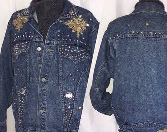 jacket bling denim jean items
