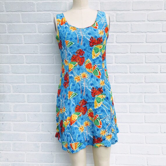 Vintage Tropical Summer Dress. Beach Dress. Tropi… - image 2