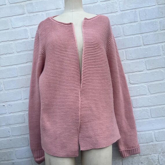 Vintage Pink Knit Valentines Sweater. Blush Knitt… - image 2