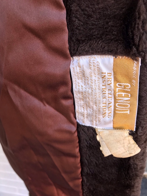 Vintage 1960's Brown Faux Fur Coat. Luxury Brown … - image 10