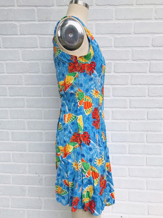 Vintage Tropical Summer Dress. Beach Dress. Tropi… - image 6