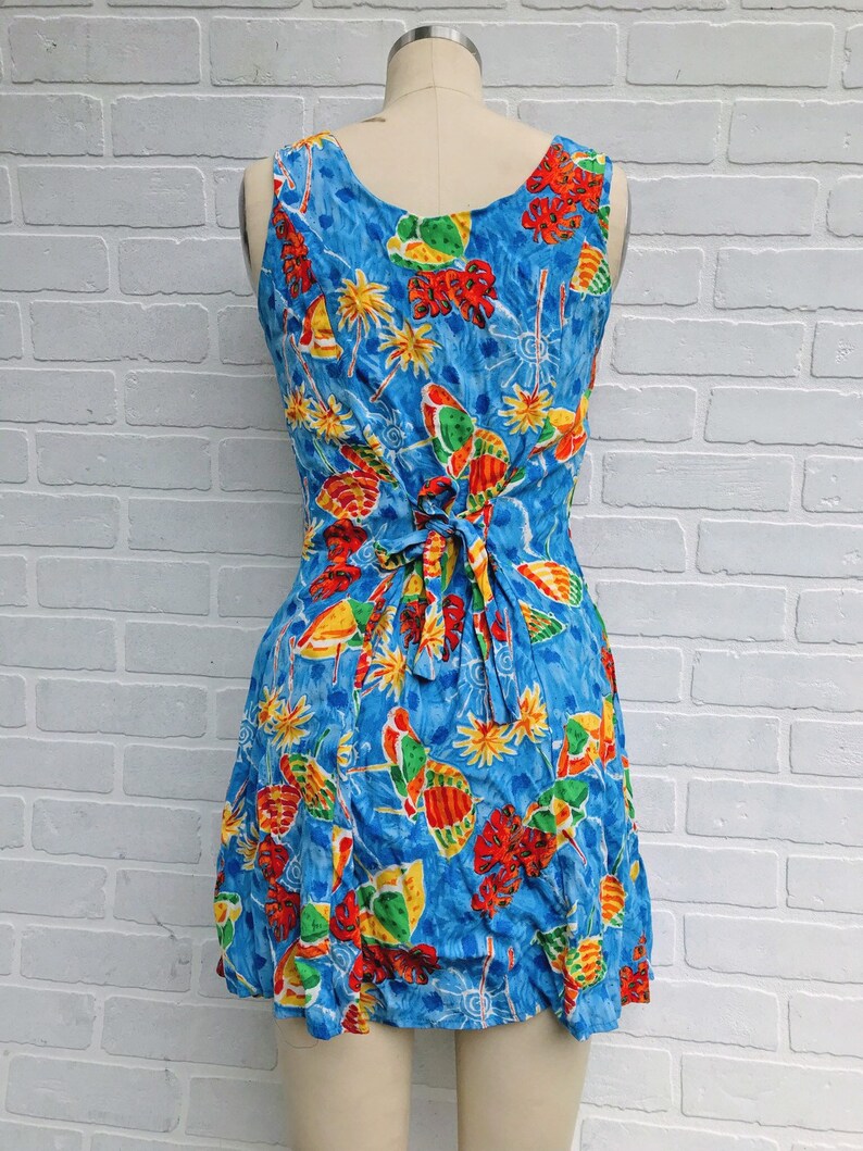 Vintage Tropical Summer Dress. Beach Dress. Tropical Summer Dress. image 5