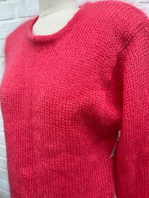 Vintage Pink Knit Mohair Sweater. Pink Knit Sweat… - image 2