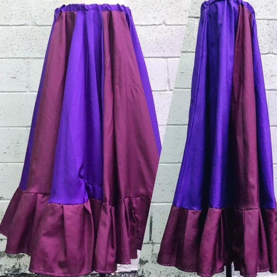 purple maxi skirt
