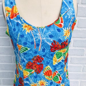 Vintage Tropical Summer Dress. Beach Dress. Tropical Summer Dress. image 4