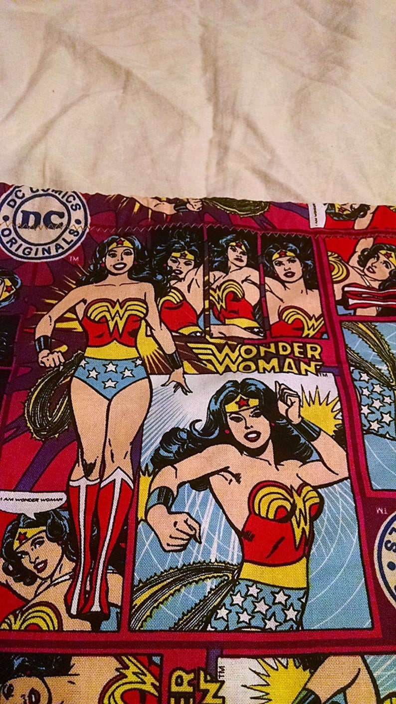 Drawstring Tote Bag \u2013 Shoe Bag \u2013 Lingerie Bag \u2013 Travel Bag Wonder Woman