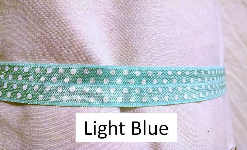 Set of 2 Polka Dot Burlesque Garter Multiple Colors \u2013 Ruffle Headband Ass Jiggler Dancer Garter