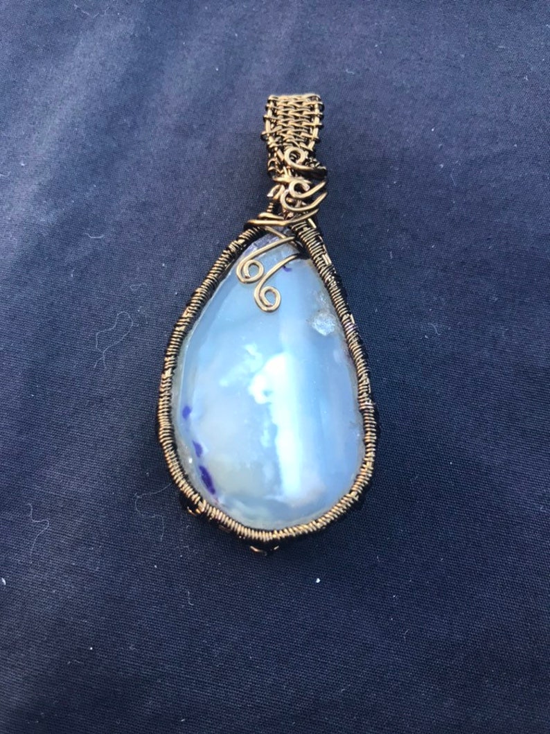 Blue Chalcedony slice