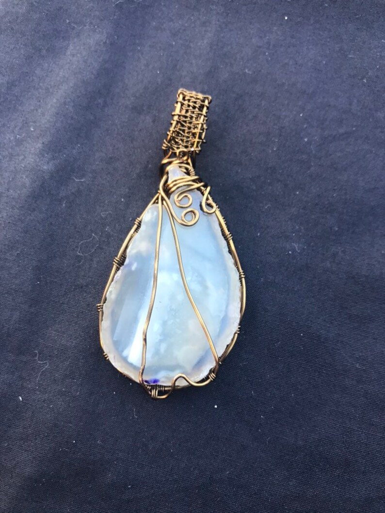 Blue Chalcedony slice
