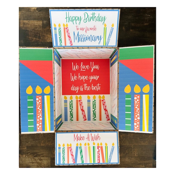 Birthday Care Package Printable (LDS Missionary/College Student)