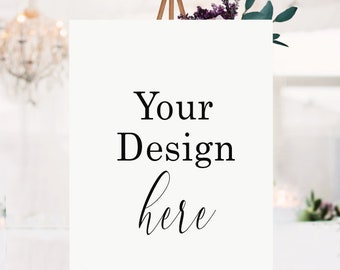 Download Poster Sign On Easel Mockup Wedding Sign Mockup Welcome Sign Mockup Vdieu 245 Best Free Mockups Stationary