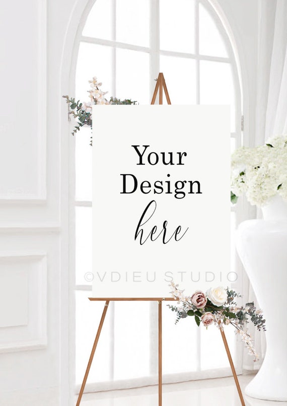 Wedding Chart Mockup Easel Mockup Stock Mockup Poster Sign Wedding Chart Mockup Easel Mockup Stock Mockup Poster Sign