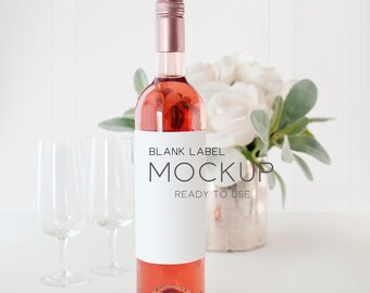 Download Rose Bottle Mockup Etsy