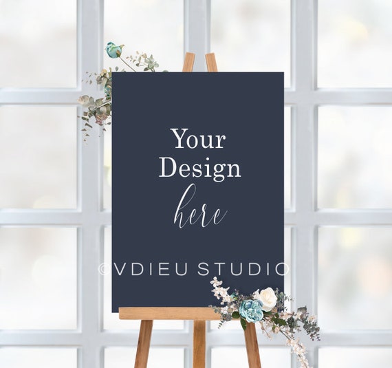 Blank Poster Board Wedding Mockup Easel Wedding Stock Images Blank Poster Board Wedding Mockup Easel Wedding Stock Images