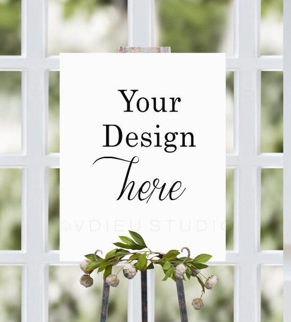 Poster Mockup Easel Styled Stock Photography Easel Stand Poster Mockup Easel Styled Stock Photography Easel Stand