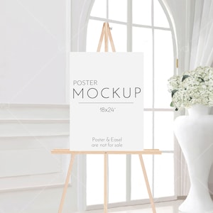 18x24&quot; Poster Mockup: Smart Object, Wedding Welcome Sign (Digital Download)