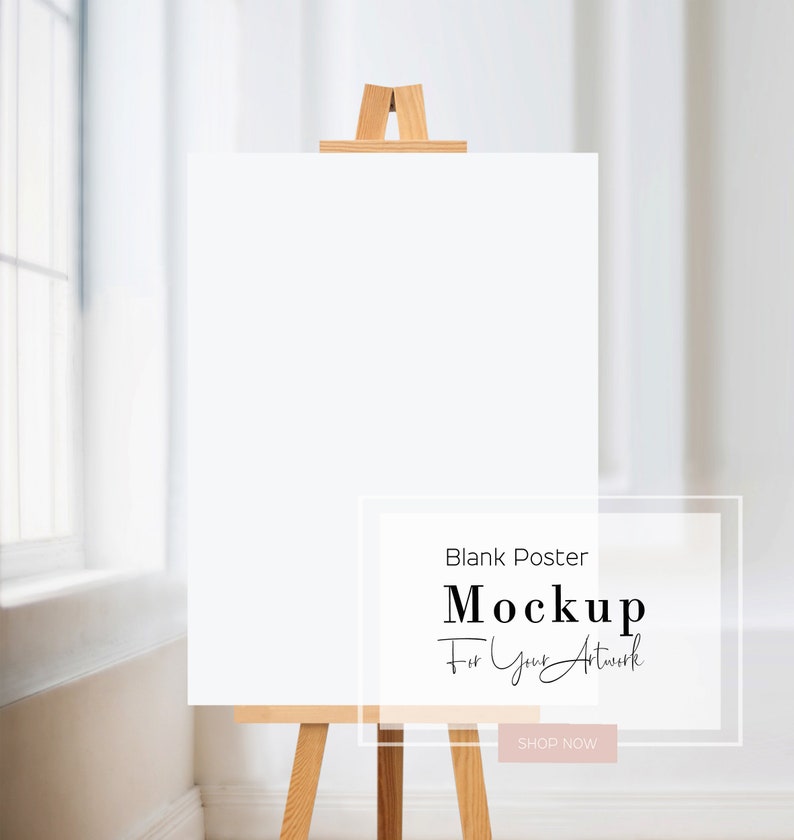Easel Mockup White Poster Mockup Wedding Sign Mockup Sign
