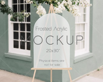 Mockup gematteerde acrylboog: trouwborden (digitale download), VDieu-468
