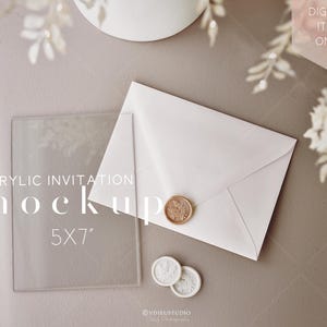 5x7 "Acryl Einladung Mockup, Acryl Hochzeitskarte Mockup, Einladung Mockup, ADDARD-29