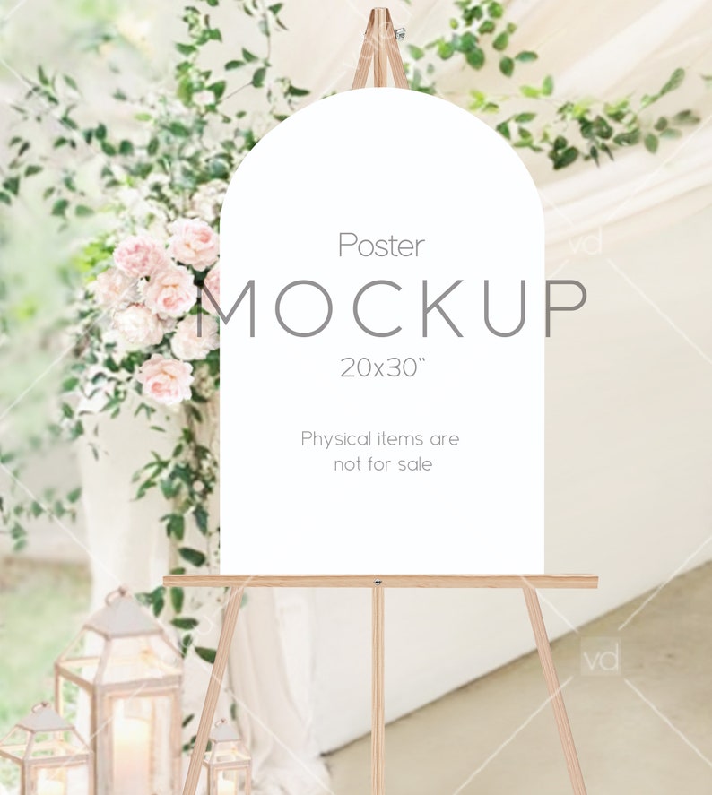 Wedding Sign Mockup: 20x30