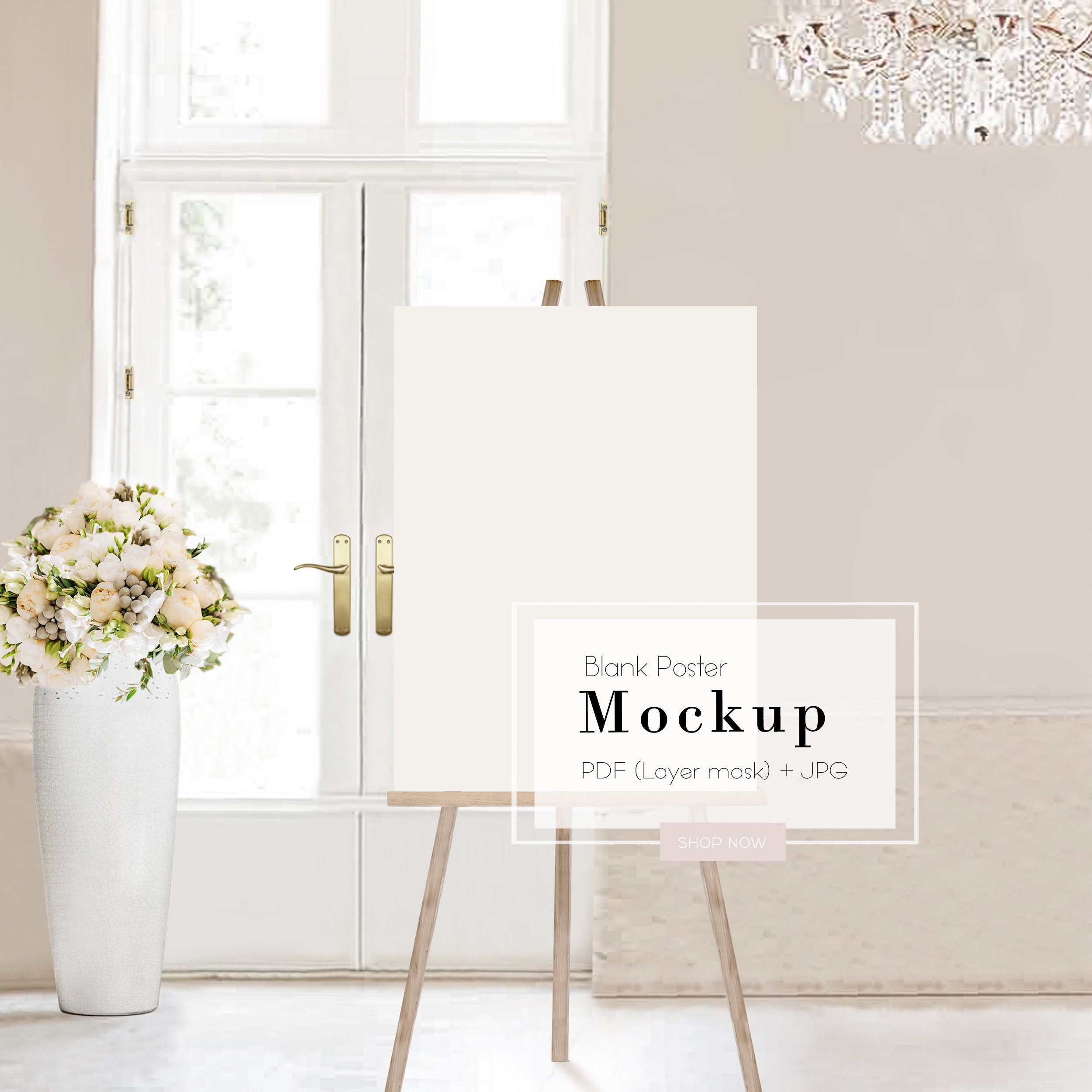 Download Welcome sign mockup Wedding Easel Mockup Baby Shower ...