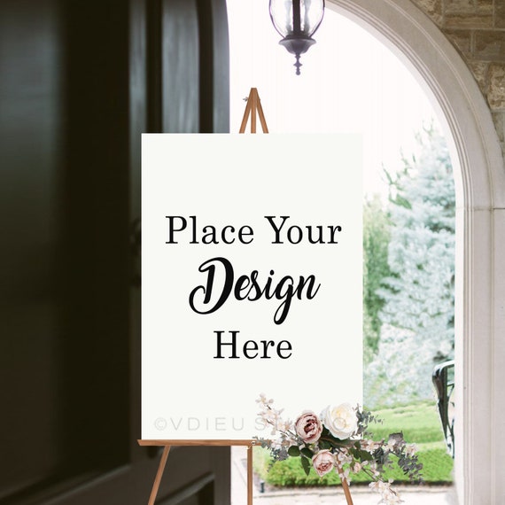 Download Welcome Mockup Sign Image Wedding Welcome Sign Mockup Image Etsy