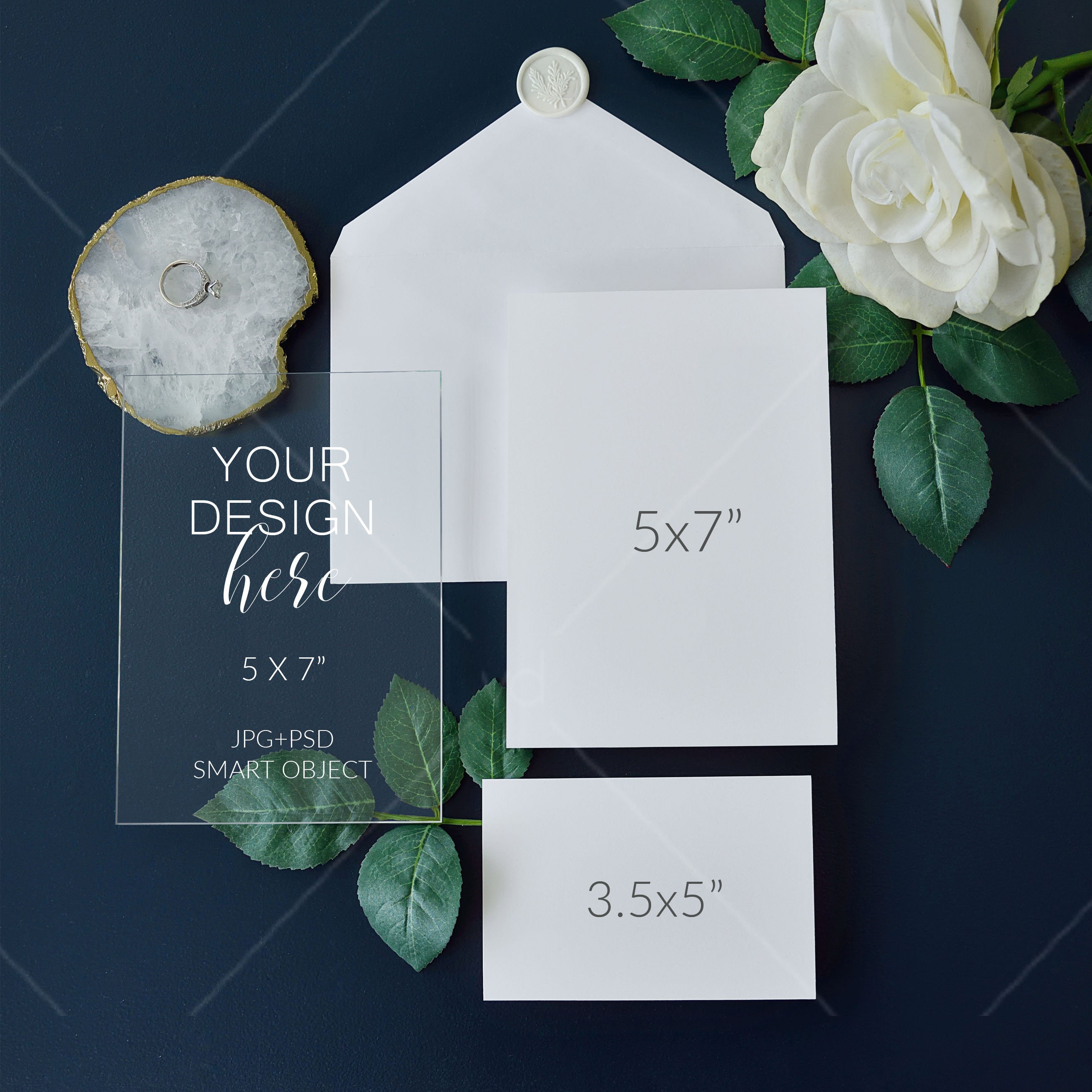 Acrylic Wedding Invitation Mockup Acrylic Card Mockup Etsy Australia