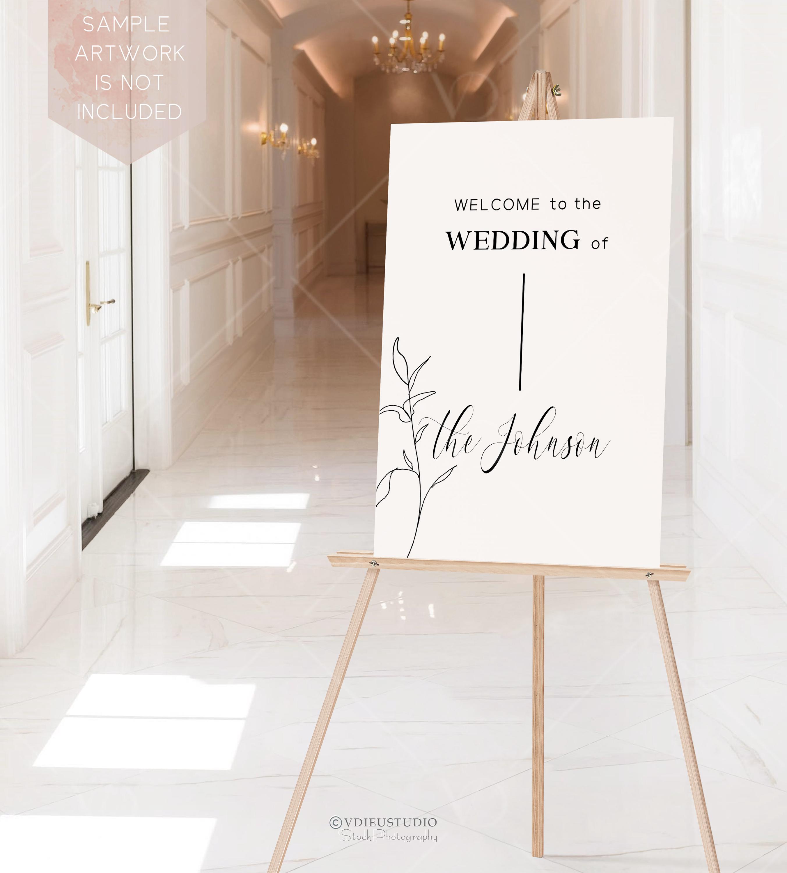 24x36 Wedding Sign Mockup: Boho Welcome Sign (digital Download) - Etsy