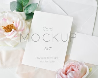 Wedding Card Mockup, 5x7 Stationery (Digital Download), VDCARD-6